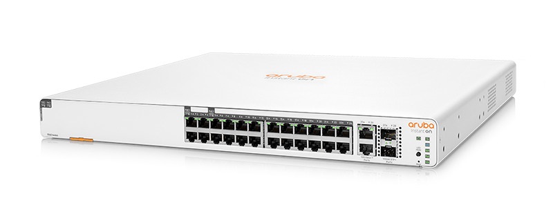 Aruba Instant On JL807A 1960 24xGbE LAN 2x10GbE LAN 2xSFP+ port smart menedzselhető PoE (370W) switch