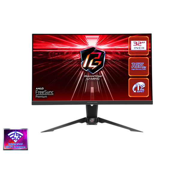 Asrock 31,5" PG32QF2B QHD VA 165Hz HDMI/DP gamer monitor