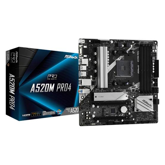 Asrock A520M PRO4 desktop alaplap microATX