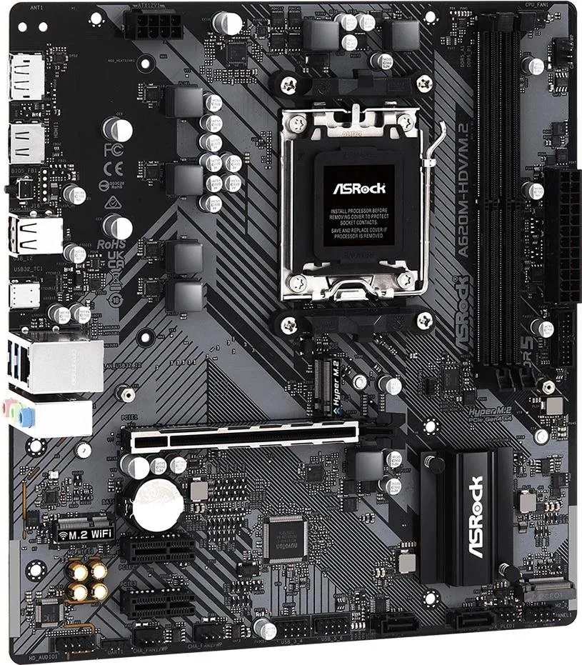 Asrock A620M-HDV/M.2 desktop alaplap microATX