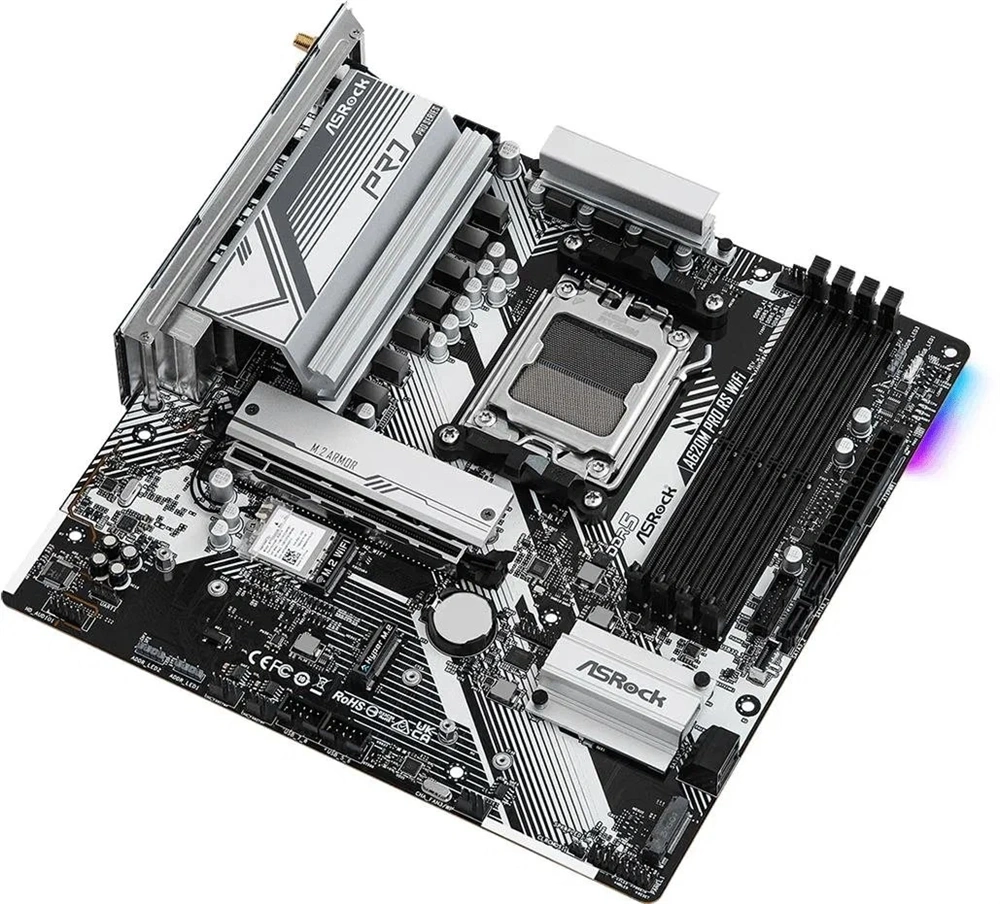 Asrock A620M PRO RS WIFI desktop alaplap microATX