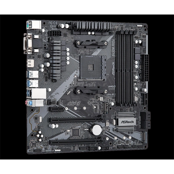 Asrock B450M PRO4 R2.0 desktop alaplap microATX