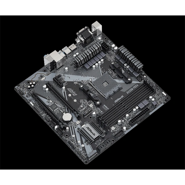 Asrock B450M PRO4 R2.0 desktop alaplap microATX