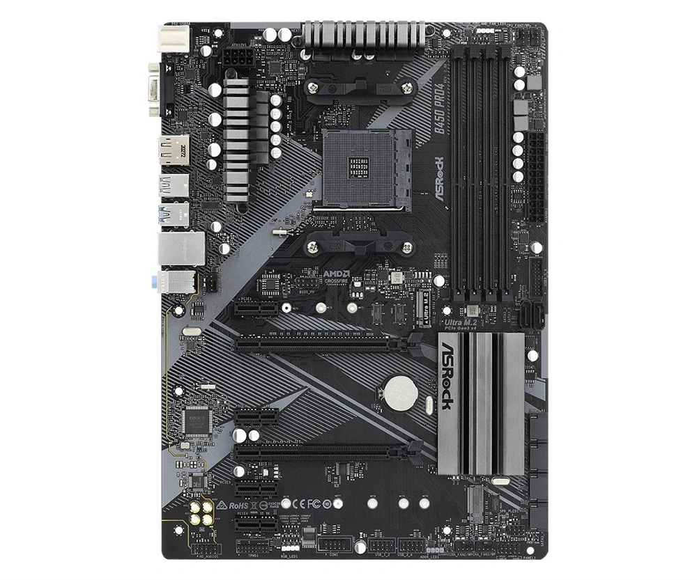 Asrock B450 Pro4 R2.0 AMD B450 AM4 ATX alaplap