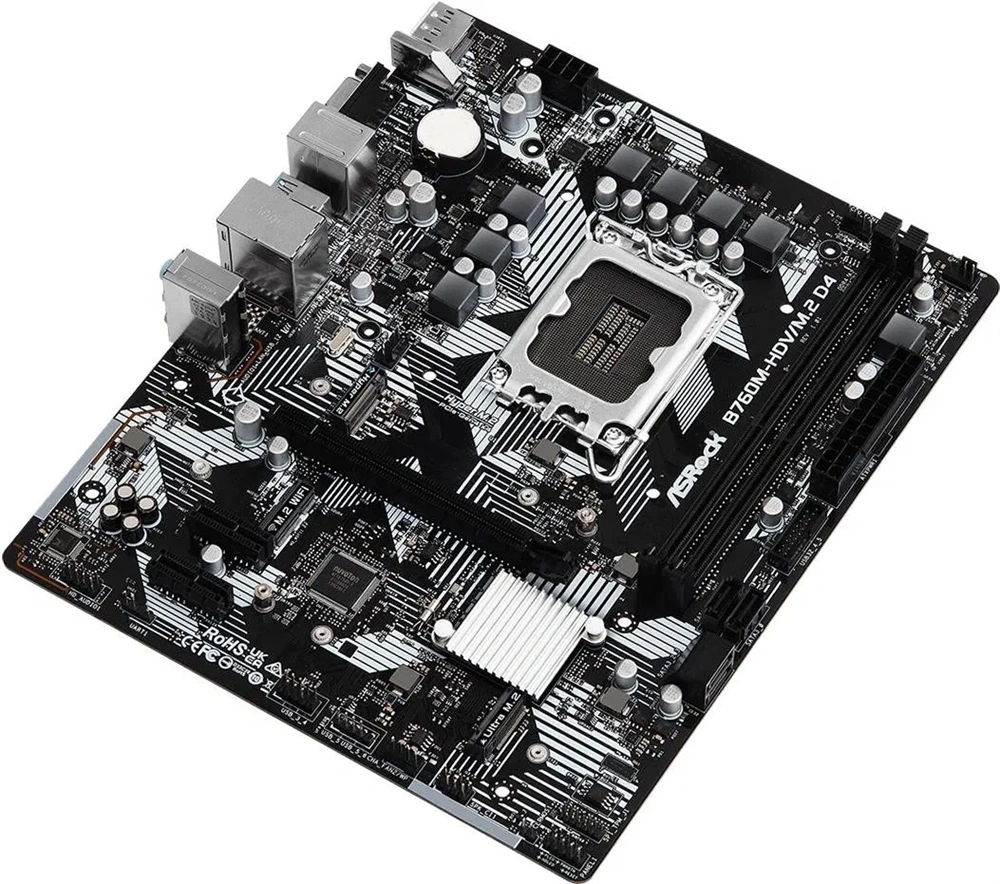 Asrock B760M-HDV/M.2 D4 desktop alaplap microATX