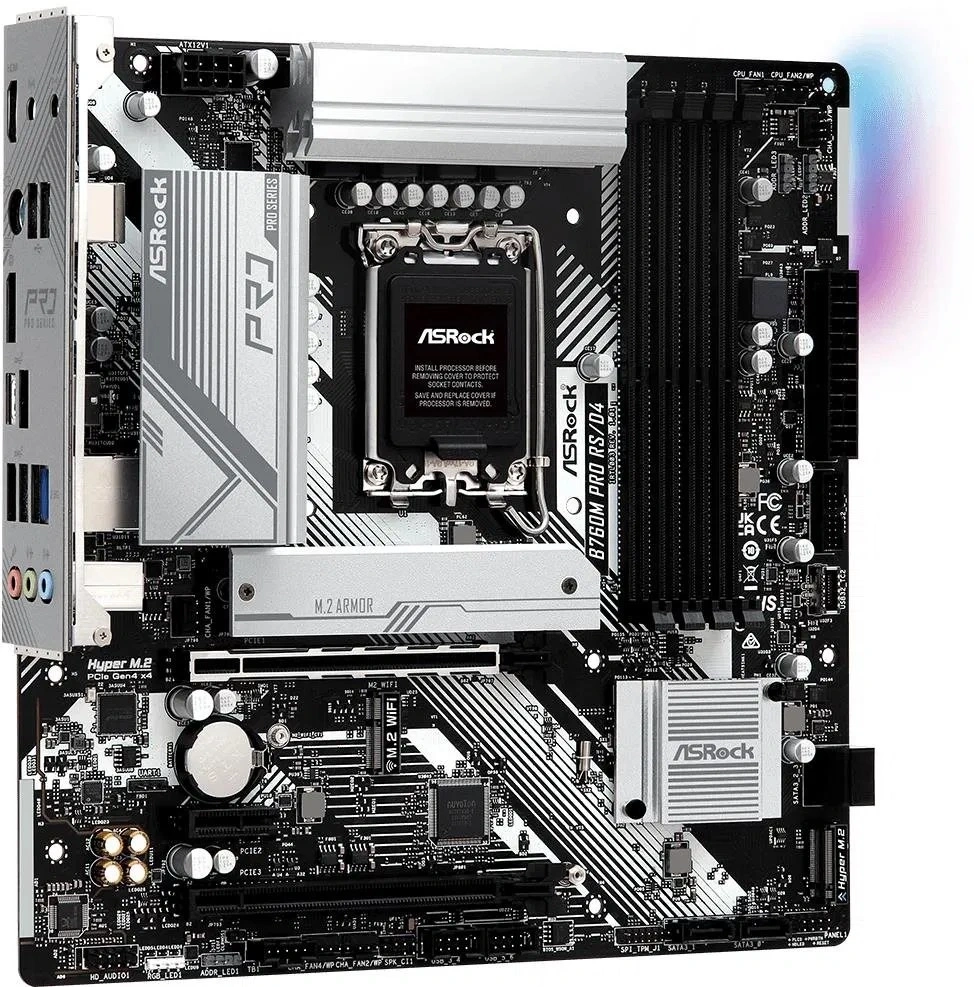 Asrock B760M PRO RS/D4 desktop alaplap microATX