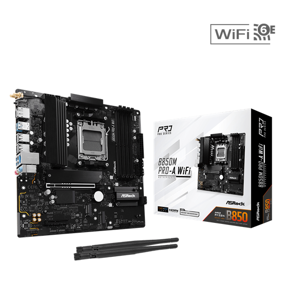 Asrock B850M PRO-A WIFI AMD B850 AM5 mATX alaplap