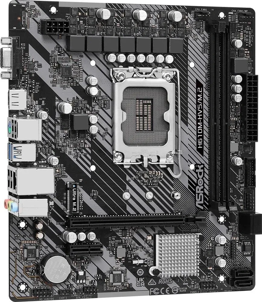Asrock H610M-HVS/M.2 R2.0 desktop alaplap microATX