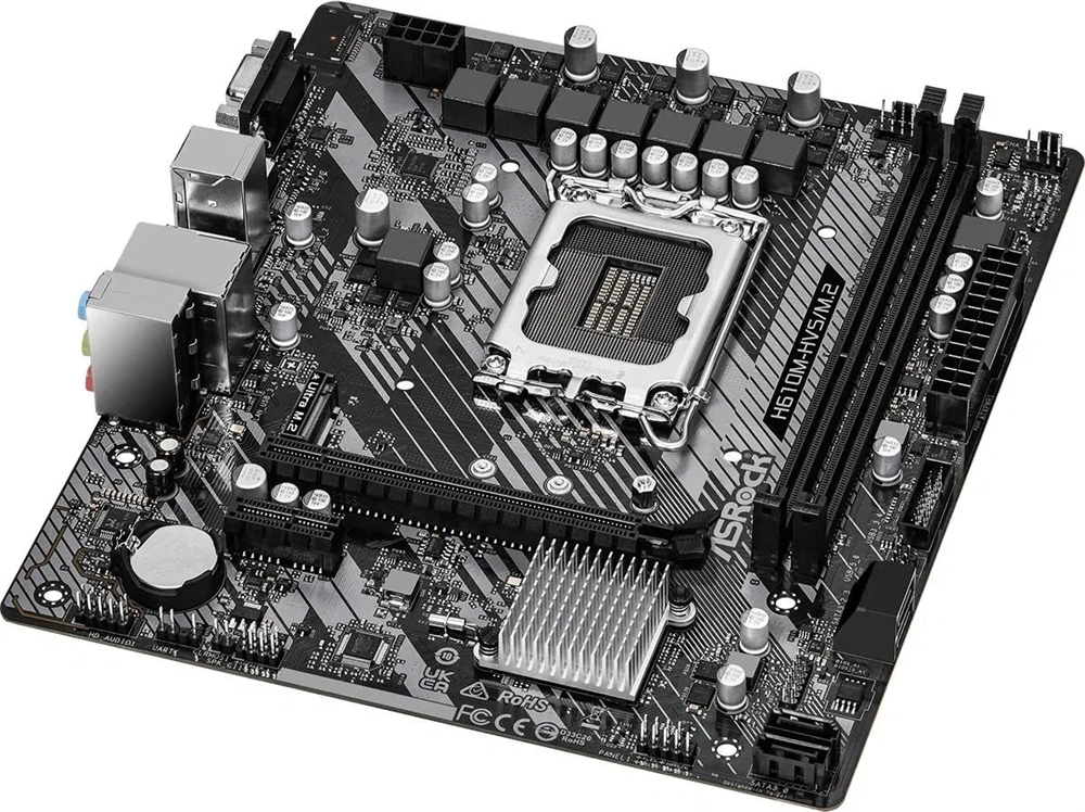 Asrock H610M-HVS desktop alaplap microATX