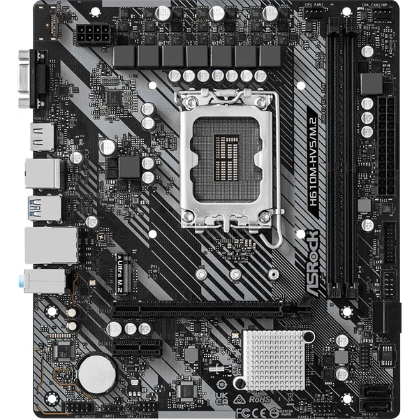 Asrock H610M-HVS desktop alaplap microATX