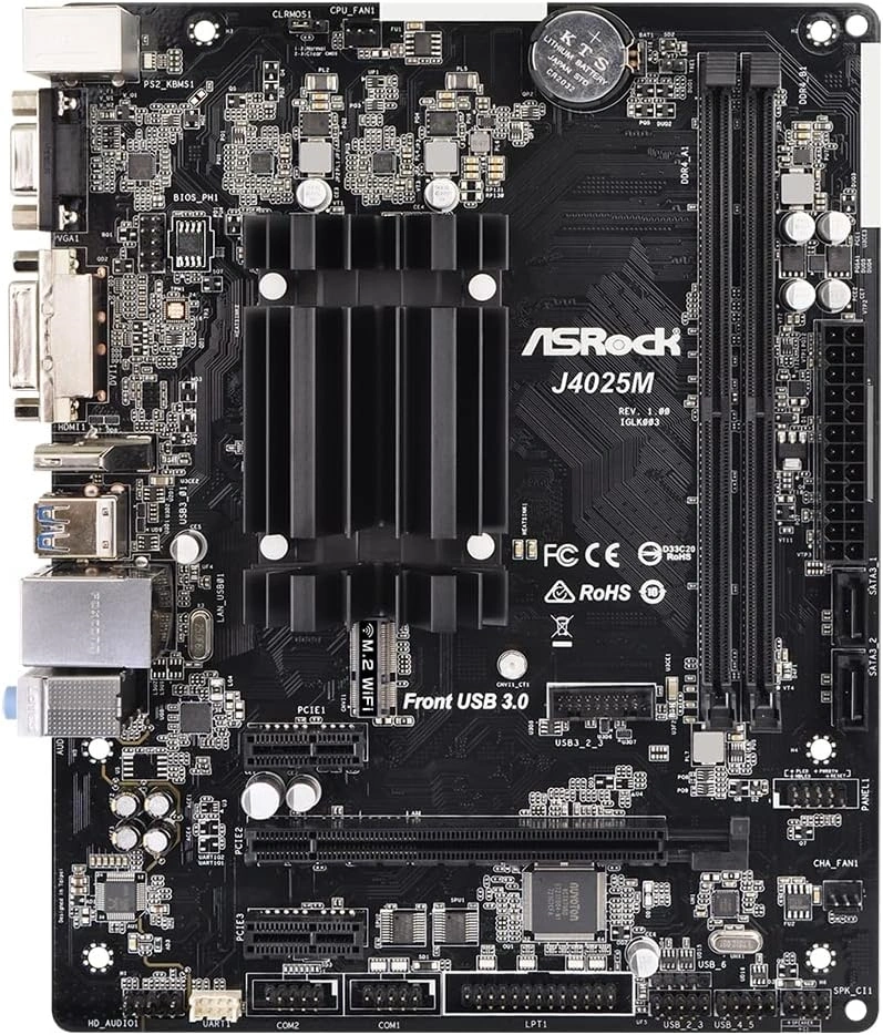 Asrock J4025M Intel BGA1090 mATX alaplap