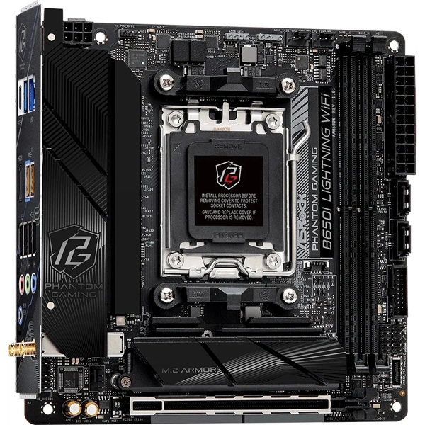 Asrock LIGHTNING Wi-Fi AMD A620I AM5 Mini-ITX alaplap