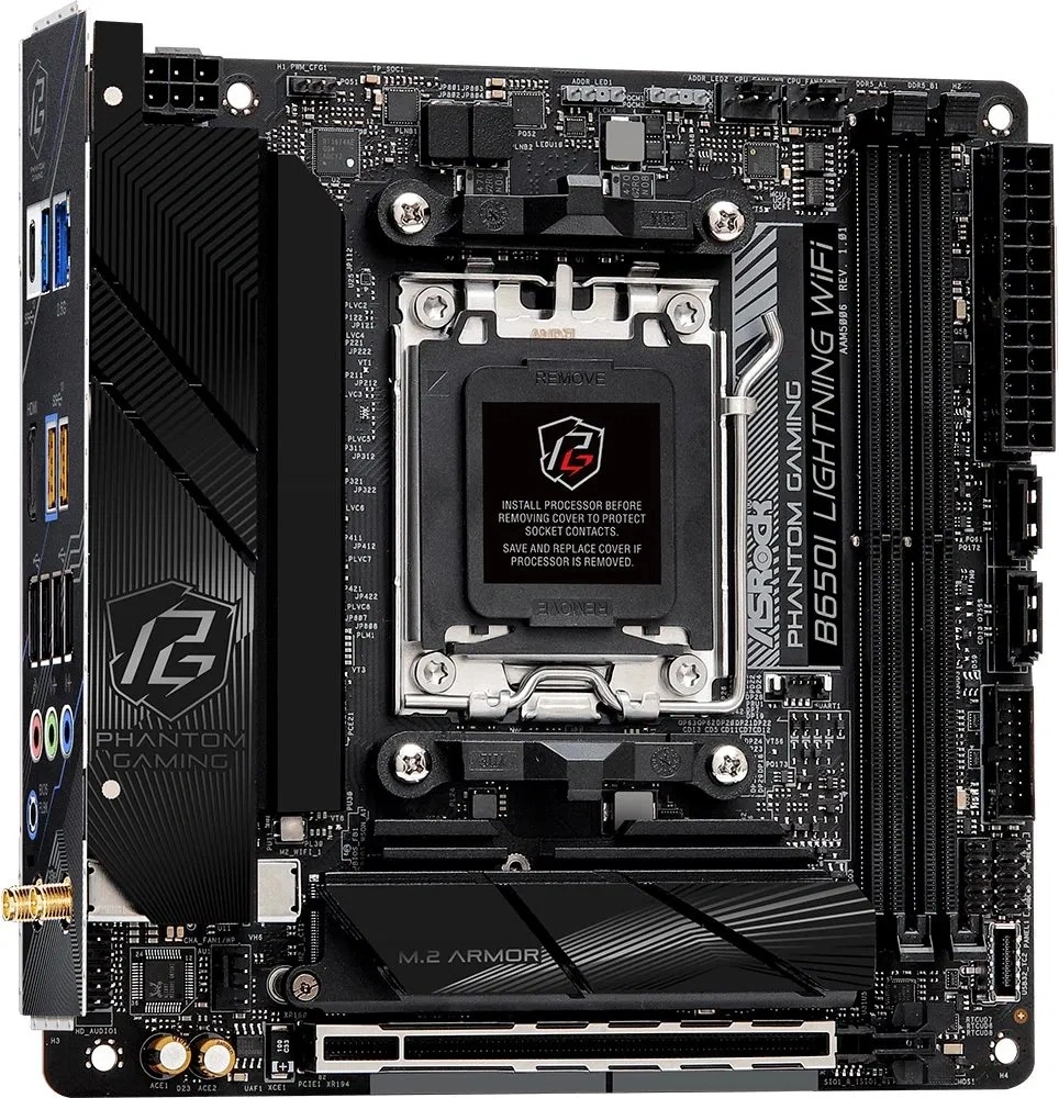 Asrock LIGHTNING Wi-Fi AMD B650I AM5 Mini-ITX alaplap