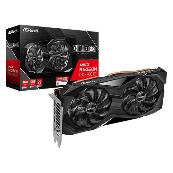 Asrock Radeon RX 6700 XT Challenger D 12GB GDDR6 192-bit grafikus kártya