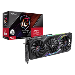 Asrock Radeon RX 7800 XT Phantom Gaming OC 16GB GDDR6 256-bit grafikus kártya