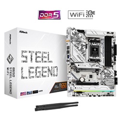 Asrock STEEL LEGEND Wi-Fi AMD B650 AM5 ATX alaplap (Újracsomagolt)