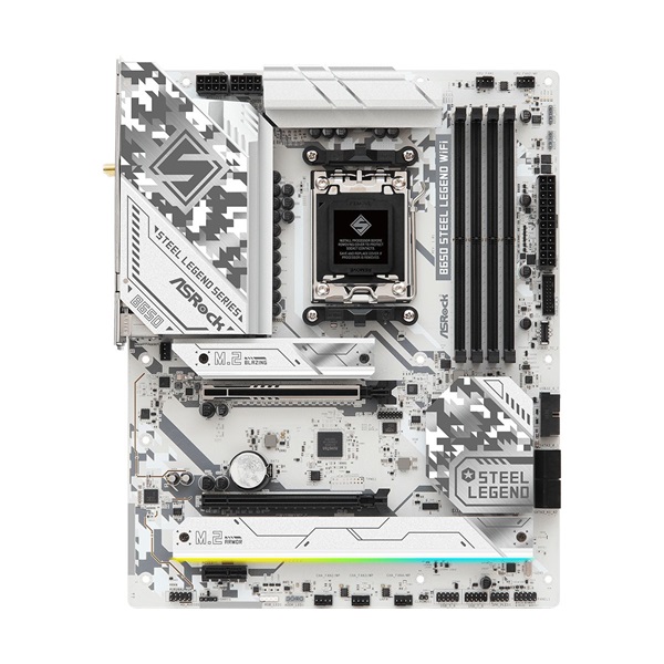 Asrock STEEL LEGEND Wi-Fi AMD B650 AM5 ATX alaplap (Újracsomagolt)
