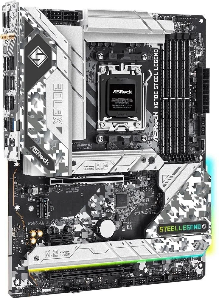 Asrock X670E STEEL LEGEND desktop alaplap ATX