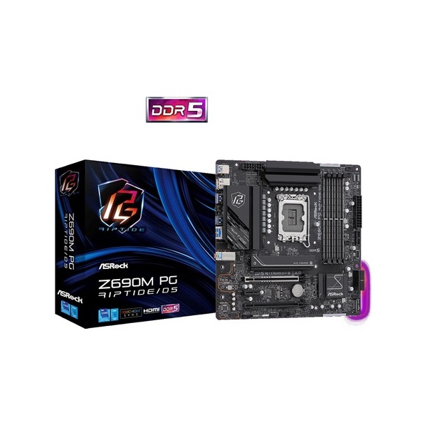 Asrock Z690M Phantom Gaming Riptide D5 desktop alaplap microATX