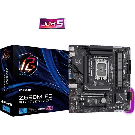 Asrock Z690M Phantom Gaming Riptide D5 desktop alaplap microATX