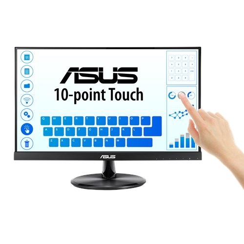 Asus 21,5" VT229H FHD IPS VGA/HDMI fekete érintőképernyős monitor (Újszerű)