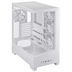 Asus A31 PLUS fehér (táp nélküli) ablakos ARGB ATX ház