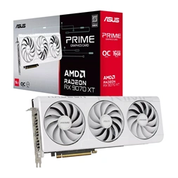 Asus AMD Radeon RX 9070 XT Prime OC White Edition 16GB GDDR6 256bit PCIe videókártya