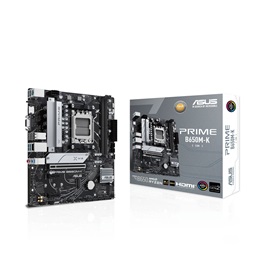 Asus Alaplap - AMD PRIME B650M-K AM5 (B650, ATX, 2xDDR5 7800+MHz, 4xSATA3, 2x M.2, HDMI+VGA) (Újracsomagolt)