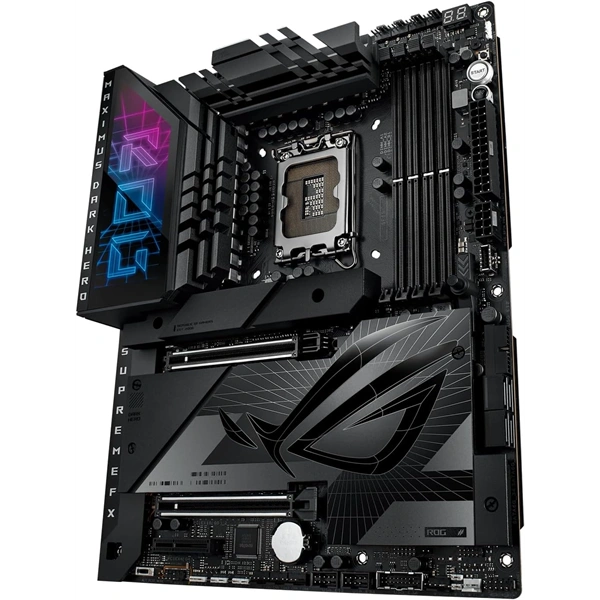 Asus Alaplap - Intel ROG MAXIMUS Z790 DARK HERO LGA1700 (Z790, ATX, 4xDDR5 8000+MHz, 4xSATA3, 5xM.2, HDMI+2xThunderbolt)