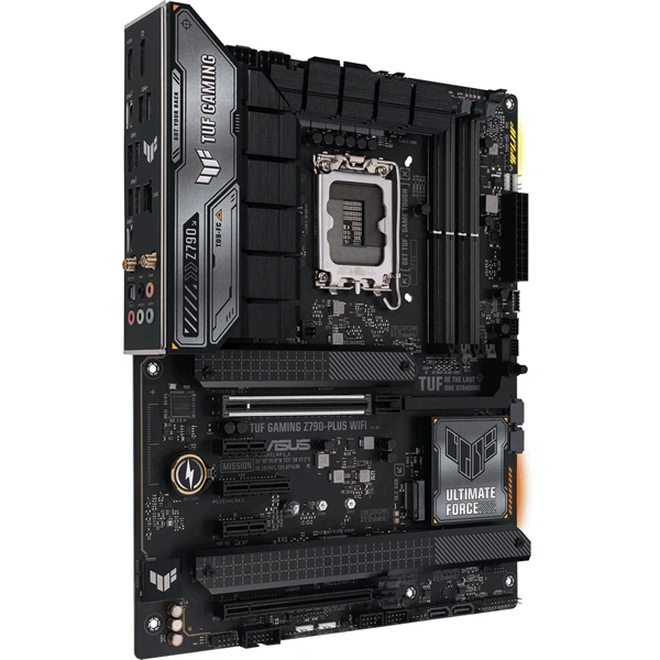 Asus Alaplap - Intel TUF GAMING Z790-PLUS WIFI LGA1700 (Z790, ATX, 4xDDR5 7800+MHz, 4xSATA3, 4xM.2, HDMI+DP)