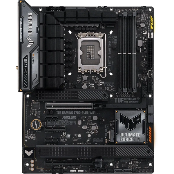 Asus Alaplap - Intel TUF GAMING Z790-PLUS WIFI LGA1700 (Z790, ATX, 4xDDR5 7800+MHz, 4xSATA3, 4xM.2, HDMI+DP)