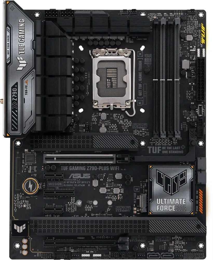 Asus Alaplap - Intel TUF GAMING Z790-PLUS WIFI LGA1700 (Z790, ATX, 4xDDR5 7800+MHz, 4xSATA3, 4xM.2, HDMI+DP)