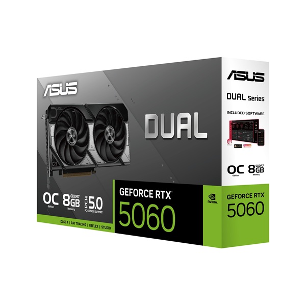 Asus Dual GeForce RTX 5060 OC Edition nVidia 8GB GDDR7 128bit PCIe videókártya