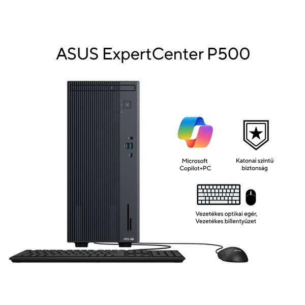 Asus ExpertCenter P500MV-13620H1160/i7-13620/16GB/512GB/FreeDOS/szürke asztali számítógép