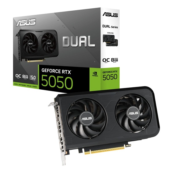 Asus GeForce RTX 5050 Dual OC nVidia 8GB GDDR6 128bit PCIe videókártya