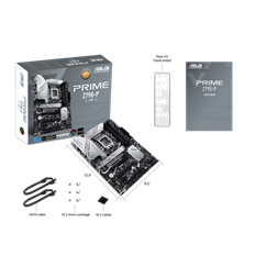 Asus Intel PRIME Z790-P-CSM LGA1700 (Z790, ATX, 4xDDR5 7200+MHz, 4xSATA3, 3xM.2, HDMI+DP) alaplap