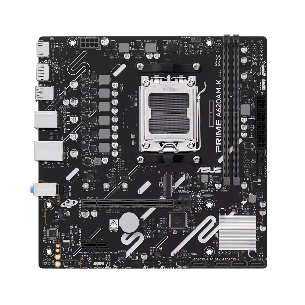 Asus PRIME A620AM-K AMD A620A AM5 mATX alaplap