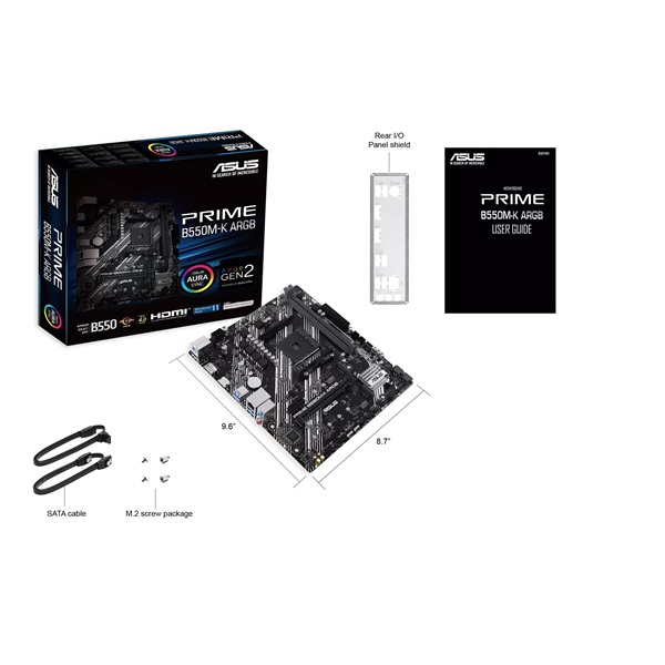 ASUS PRIME B850M-K ARGB AMD B850 AM5 mATX alaplap