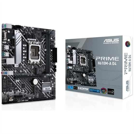 Asus PRIME H610M-A D4 Intel H610 LGA1700 mATX alaplap
