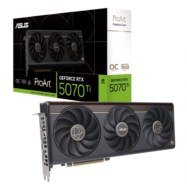 Asus ProArt GeForce RTX 5070 Ti OC Edition nVidia 16GB GDDR7 256bit PCIe videókártya