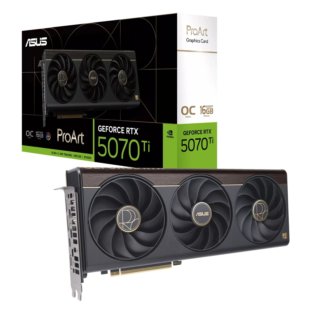 Asus ProArt GeForce RTX 5070 Ti OC Edition nVidia 16GB GDDR7 256bit PCIe videókártya