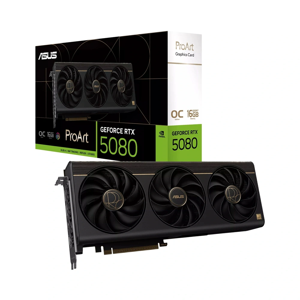 Asus ProArt GeForce RTX 5080 OC Edition nVidia 16GB GDDR7 256bit PCIe videókártya