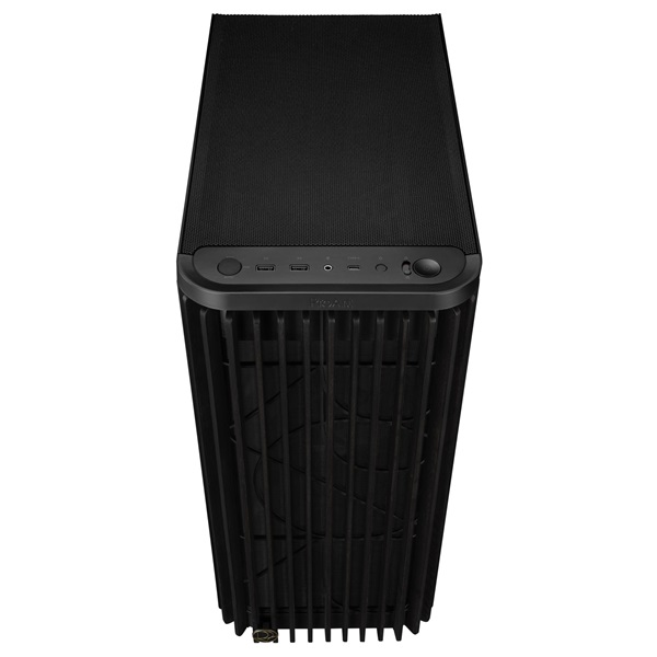 Asus ProArt PA401 WOOD METAL fekete (táp nélküli) mATX ház