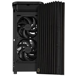 Asus ProArt PA401 WOOD METAL fekete (táp nélküli) mATX ház