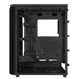 Asus ProArt PA401 WOOD METAL fekete (táp nélküli) mATX ház