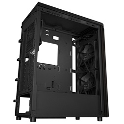 Asus ProArt PA401 WOOD METAL fekete (táp nélküli) mATX ház