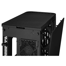 Asus ProArt PA401 WOOD METAL fekete (táp nélküli) mATX ház