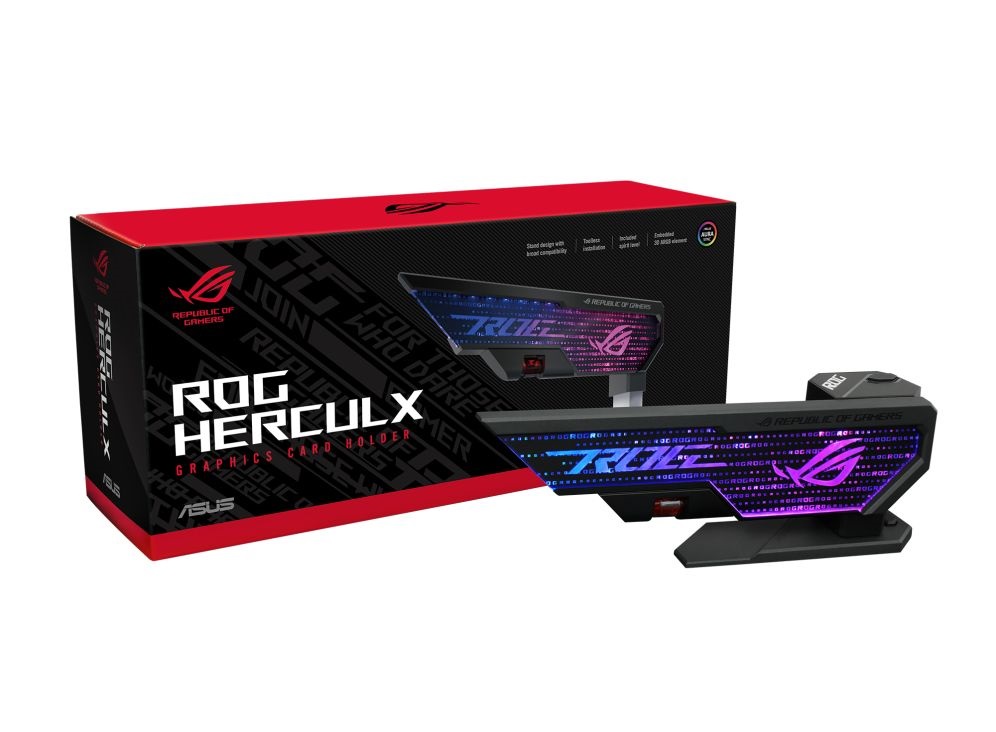 Asus ROG Herculx RGB Videokártya tartó (Újracsomagolt)
