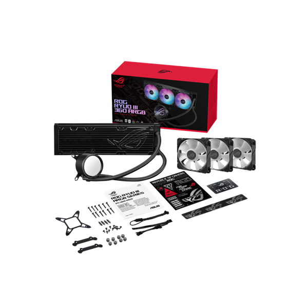 Asus ROG RYUO III 360 ARGB fekete vízhűtéses processzor hűtő
