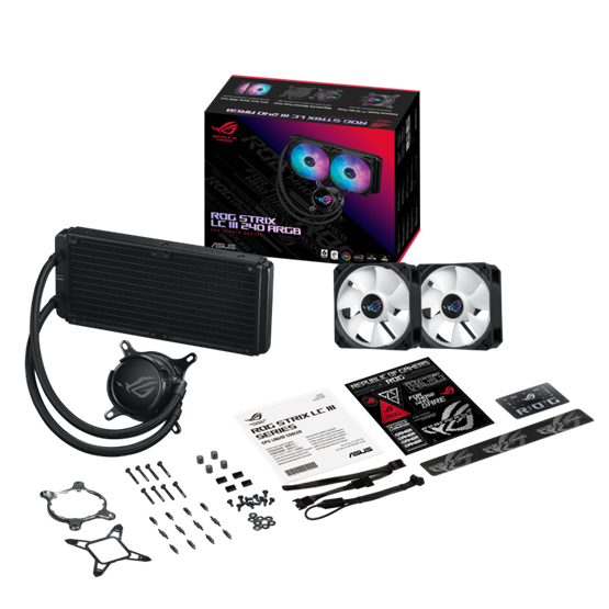 Asus ROG STRIX LC III 240 ARGB vízhűtéses processzor hűtő